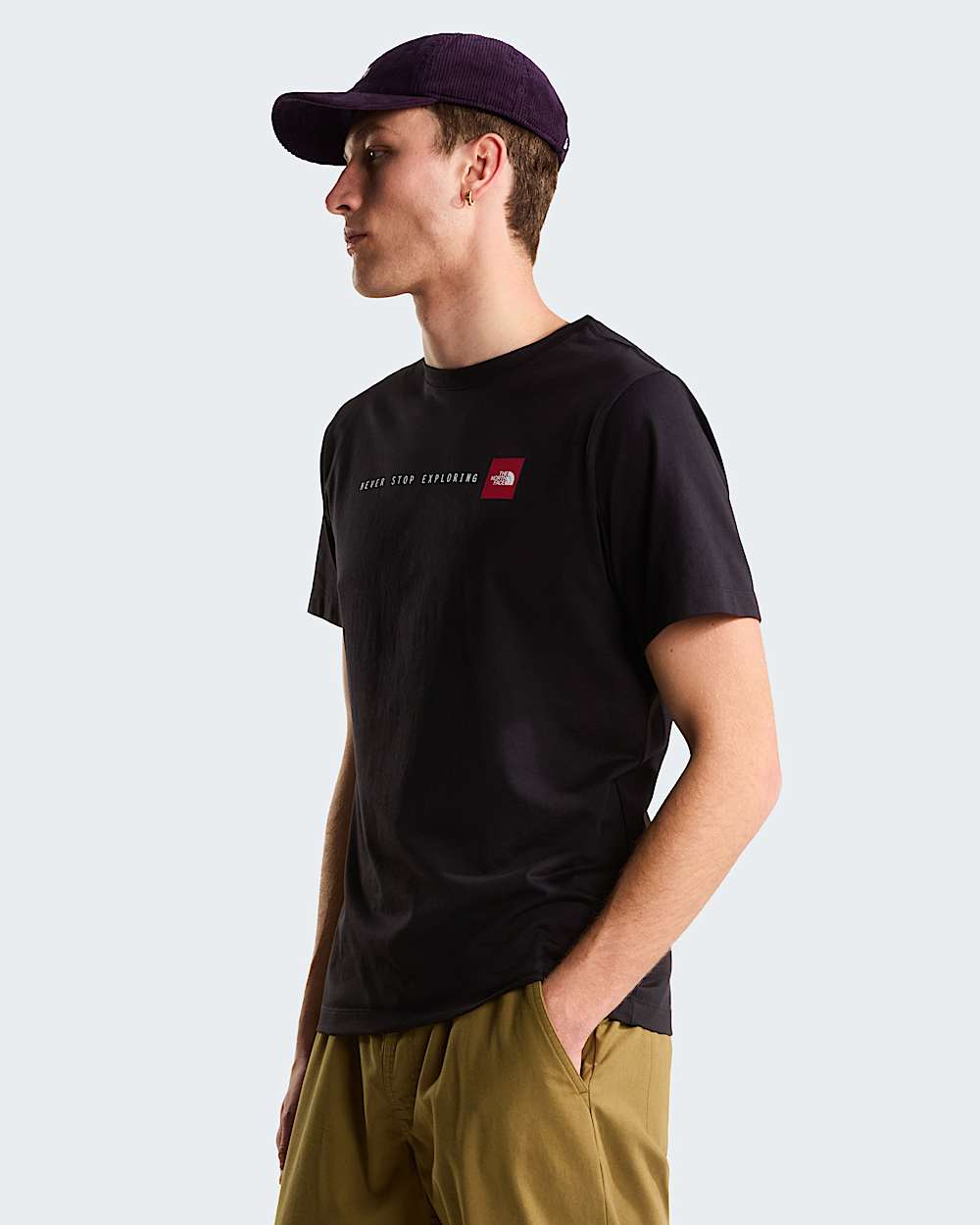 Never Stop Exploring normal geschnittenes TShirt mit Grafik fr Herren TNF alt4
