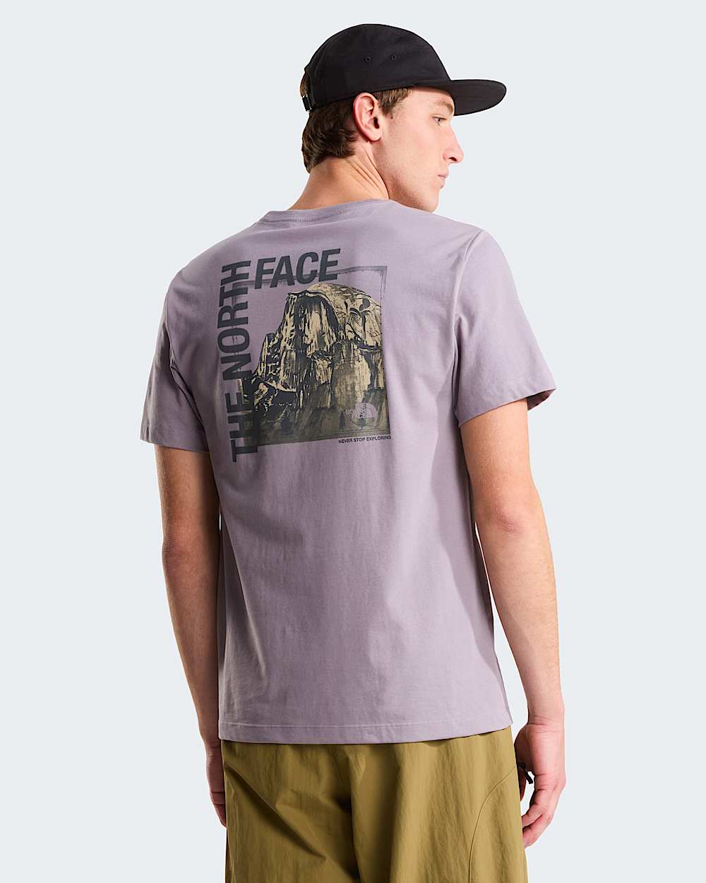 Mens Half Dome Photo Regular Graphic TShirt TNF alt4