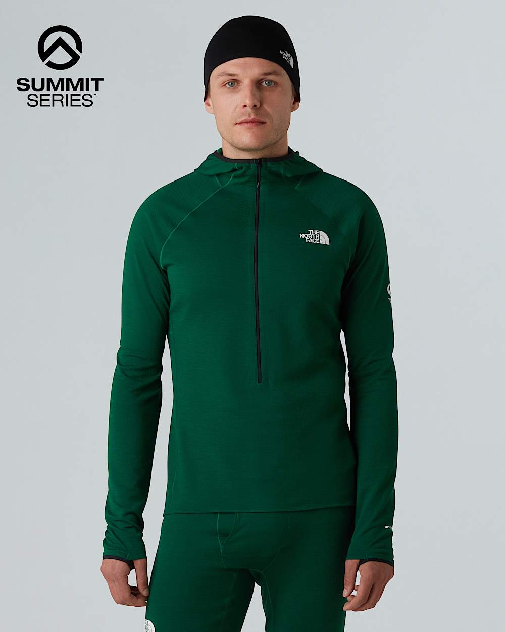 Mens Summit DotKnit AMK Hooded Baselayer TNF hero