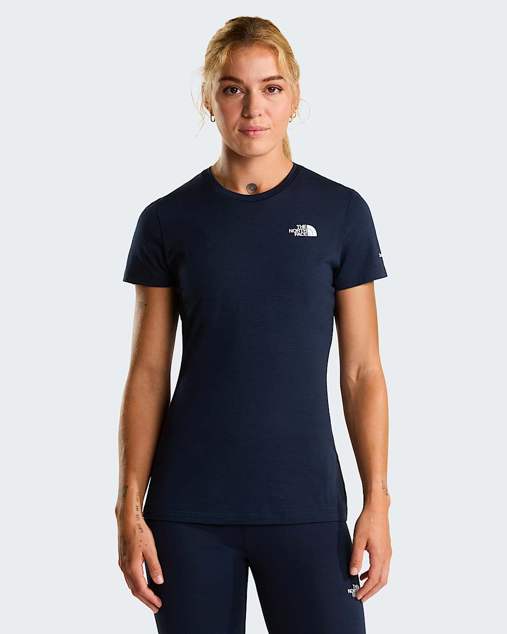 Tshirt numa mistura de l Merino TNF x Smartwool 150 para mulher TNF hero