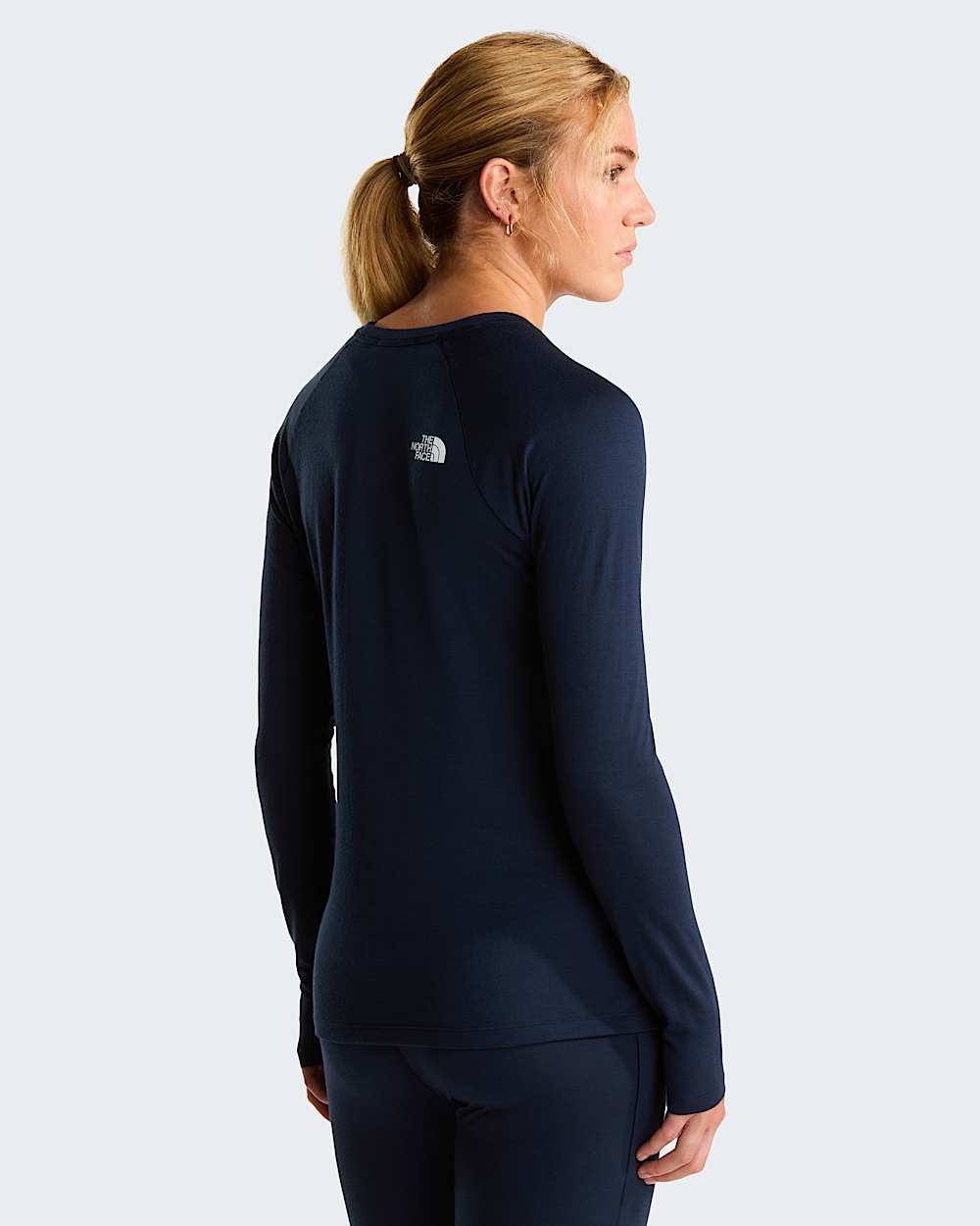 Top de manga comprida em l Merino TNF x Smartwool para mulher TNF alt3