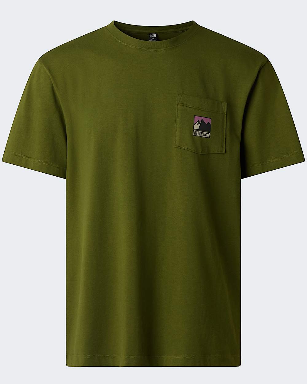 Mens Mountain Logo Relaxed Graphic TShirt TNF hero