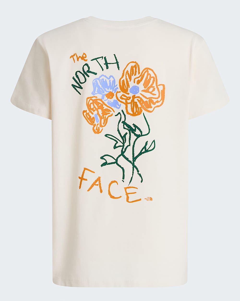 Teens Flower Scribble Relaxed TShirt TNF alt1