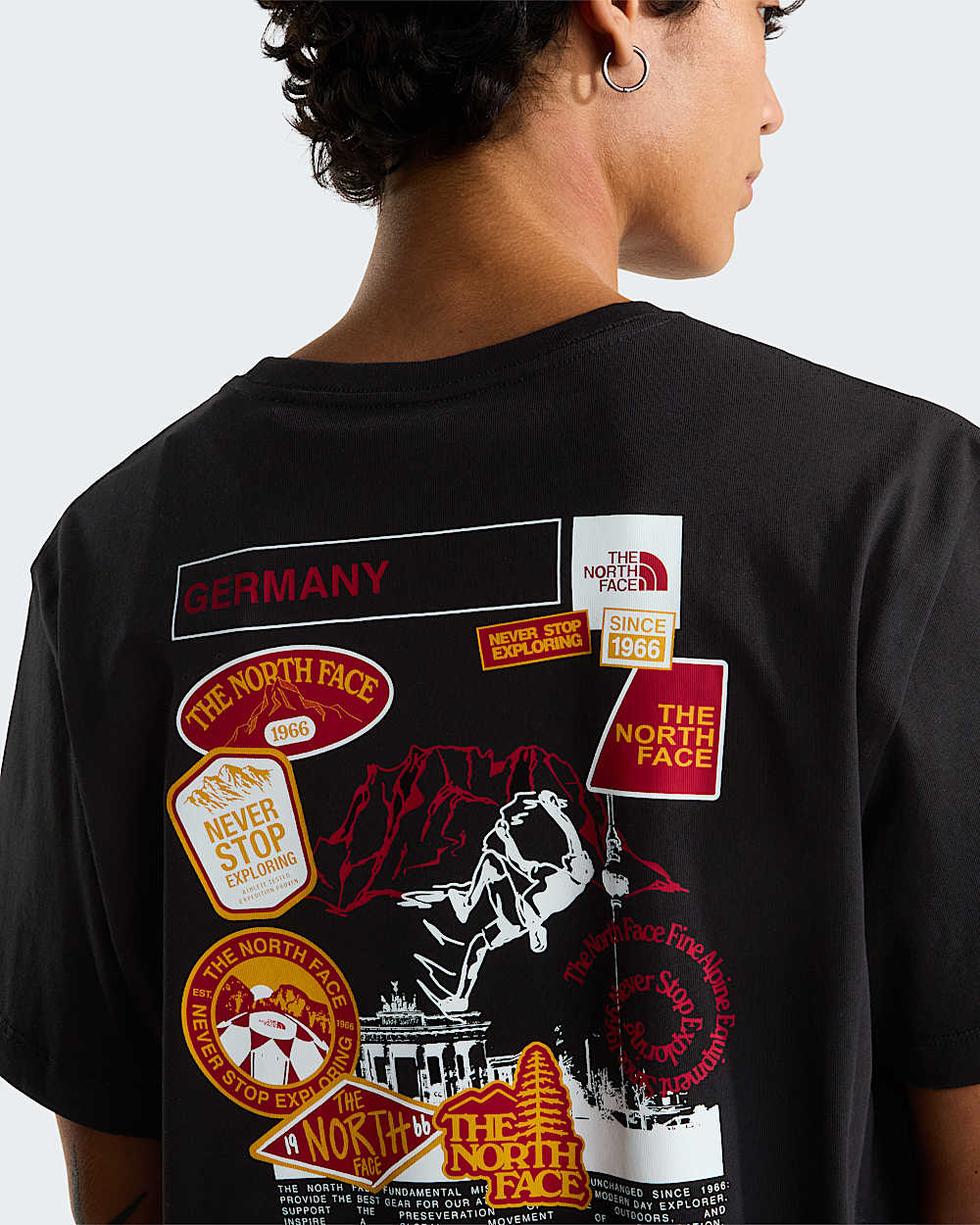 Tshirt dcontract Country Stickers Germany unisexe TNF alt6