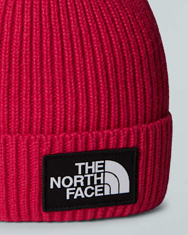 Kids TNF Logo Box Cuffed Beanie TNF Lali Guran ALT2