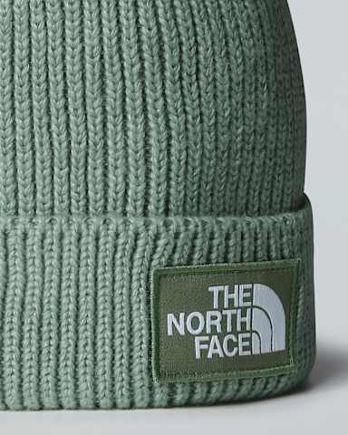 TNF Logo Box Beanie mit Umschlag TNF Slate MossBark Mist ALT2