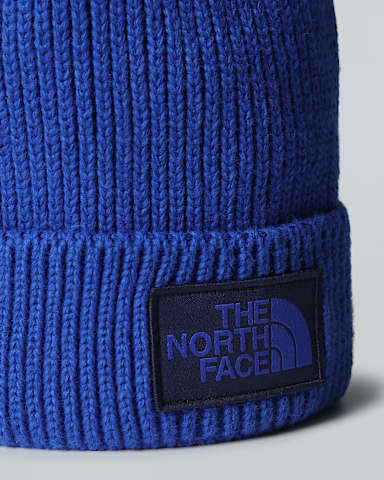 TNF Logo Box Cuffed Beanie TNF TNF BlueTNF Blue ALT2