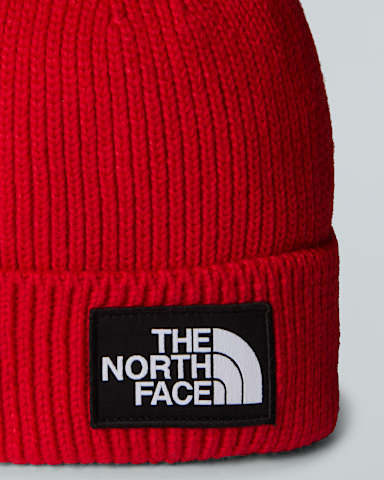 TNF Logo Boxbeanie met boord TNF TNF Red ALT2