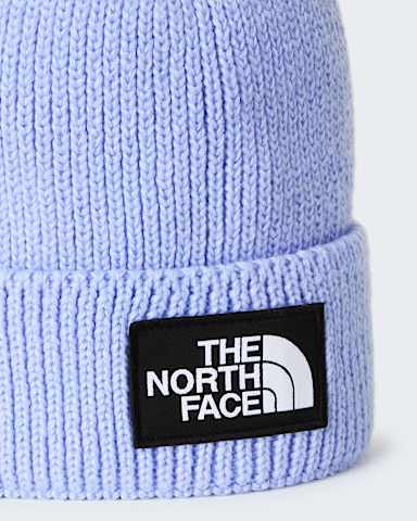 TNF Logo Box Cuffed Beanie TNF Periwinkle Glow ALT2