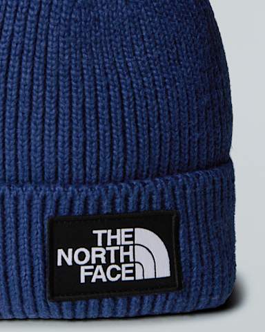 TNF Logo Box Cuffed Beanie TNF Summit Navy ALT2
