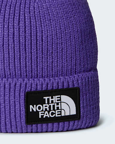 TNF Logo Box Beanie mit Umschlag TNF Peak Purple ALT2