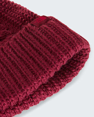 OhMega Beanie W TNF Burgundy Crush ALT2