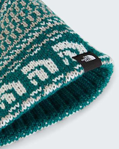Bonnet Cabin Ski Tuke TNF Pacific Teal JacquardTassel alt2