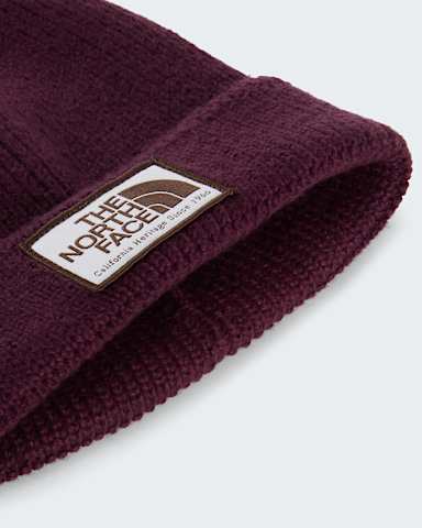 Czapka beanie z mankietem i logo TNF TNF Deep BurgundyHeritage Patch ALT2