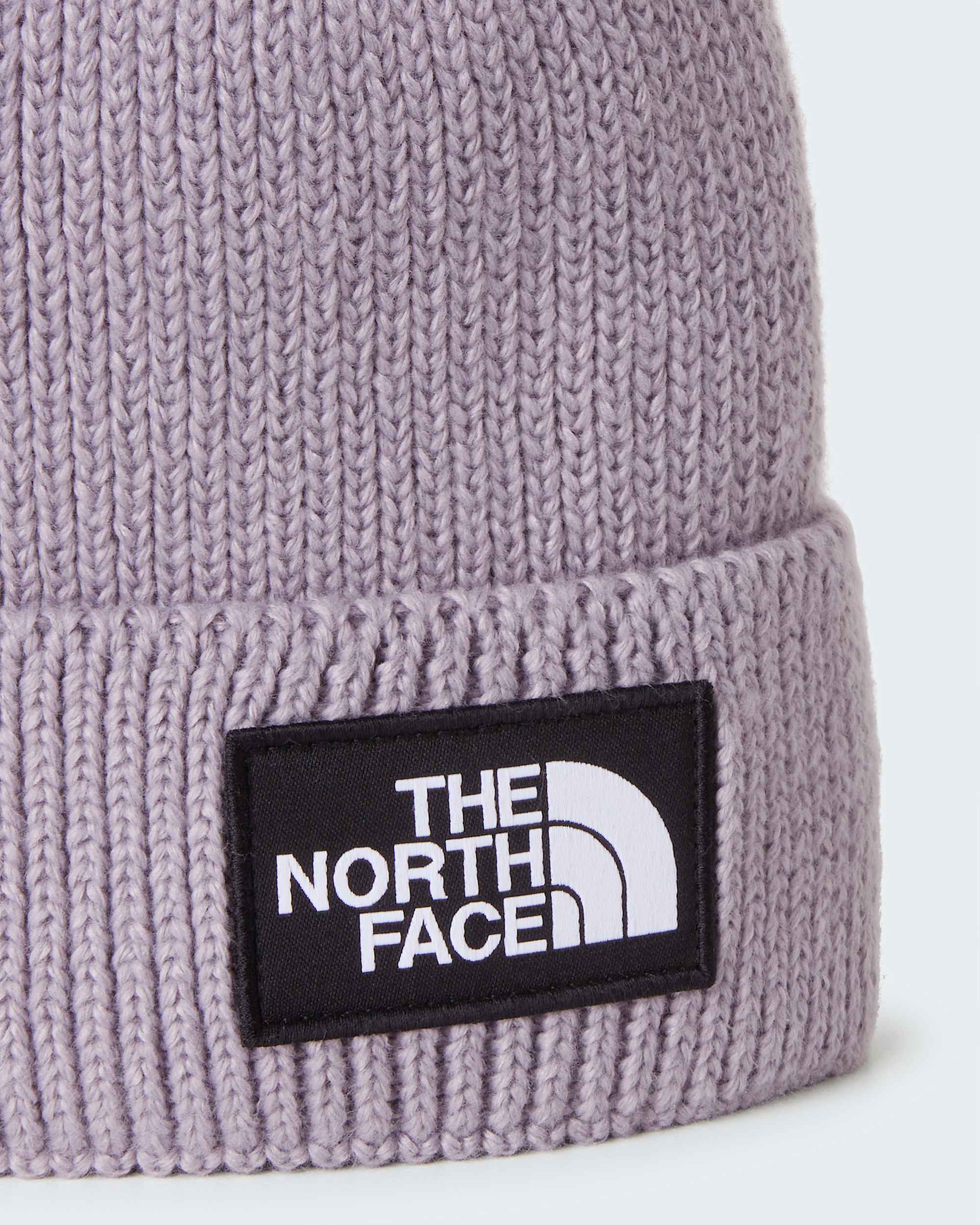Logo Box Cuffed Beanie TNF TNF Transcendent Grey ALT2