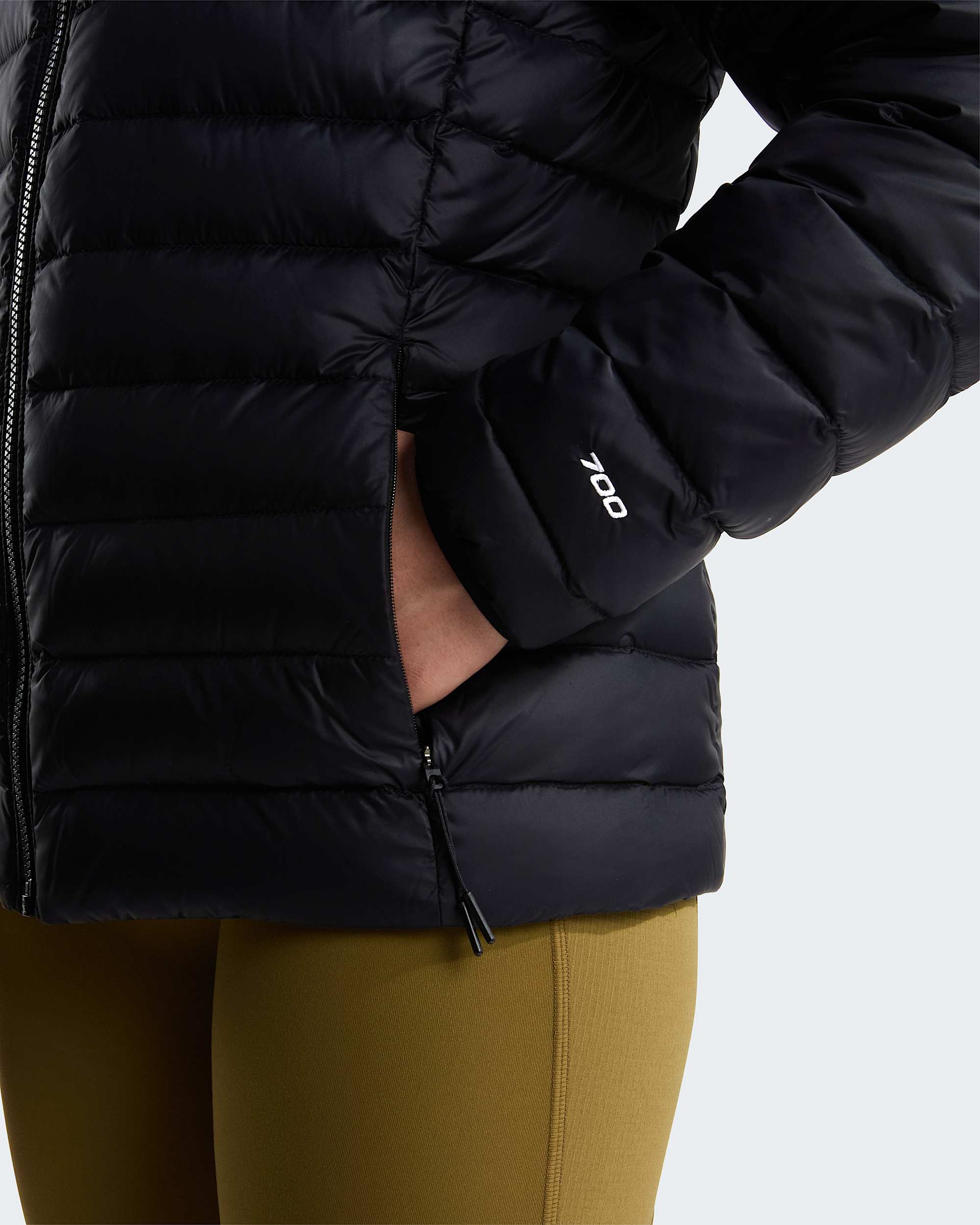 Womens Classic Down Hooded Jacket TNF ALT8