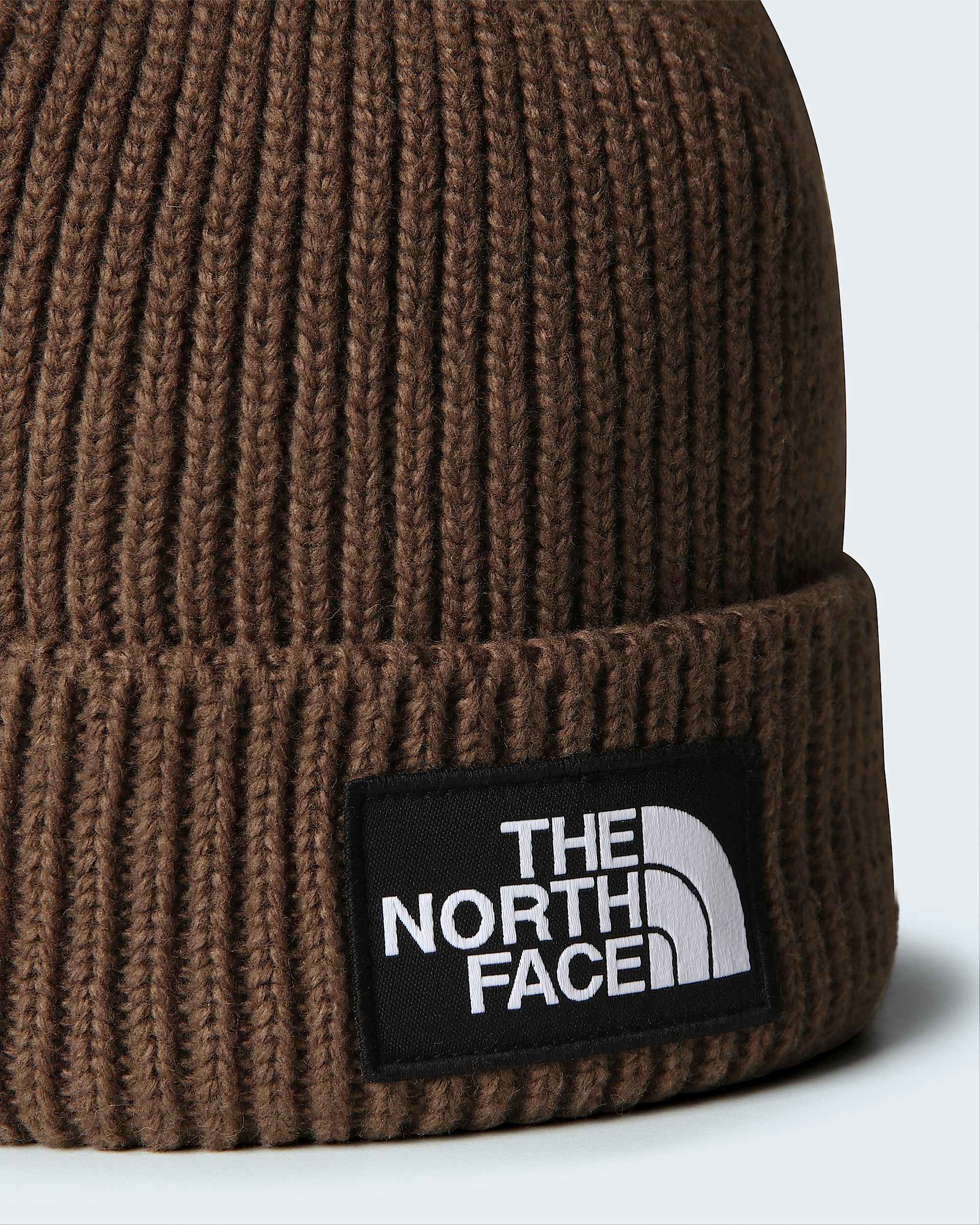 TNF Logo Box Cuffed Beanie TNF ALT2