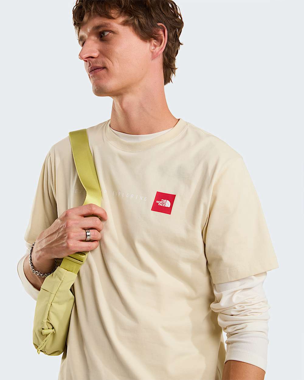 Camiseta recta Never Stop Exploring para hombre TNF ALT5
