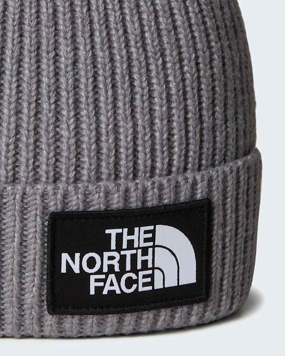 Bonnet  revers et logo carr TNF pour enfant TNF TNF Medium Grey Heather ALT2