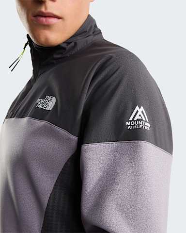 Mens Mountain Athletics 14 Zip Fleece TNF Transcendent GreyAnthracite Grey alt4
