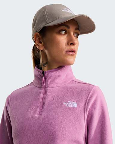 Womens Glacier 14 Zip Fleece TNF Hushed Lavender alt4