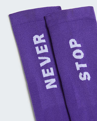 Calze da trail running al polpaccio Never Stop TNF Peak PurpleLali Guran alt3