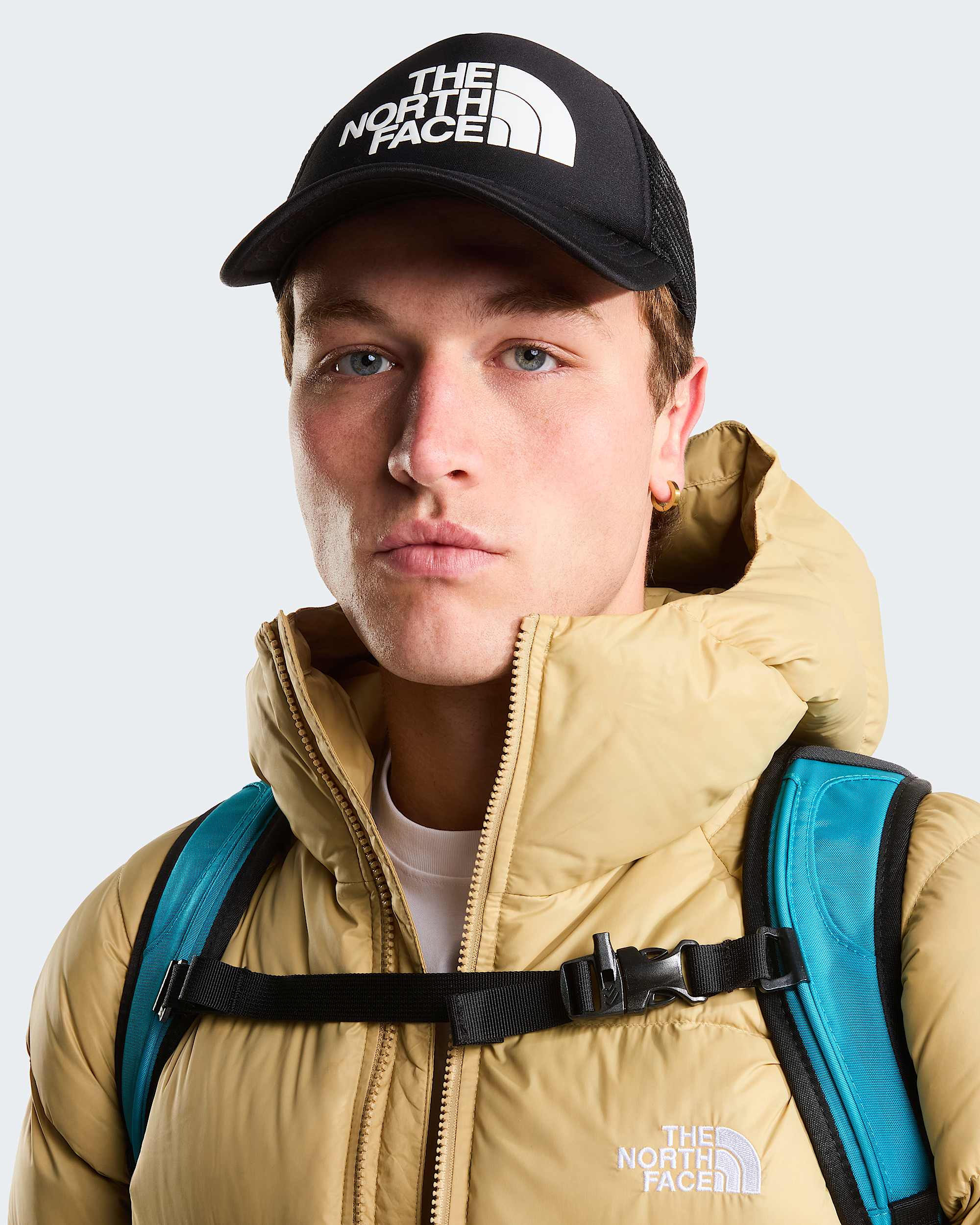 TNF Logo Trucker Cap TNF ALT4