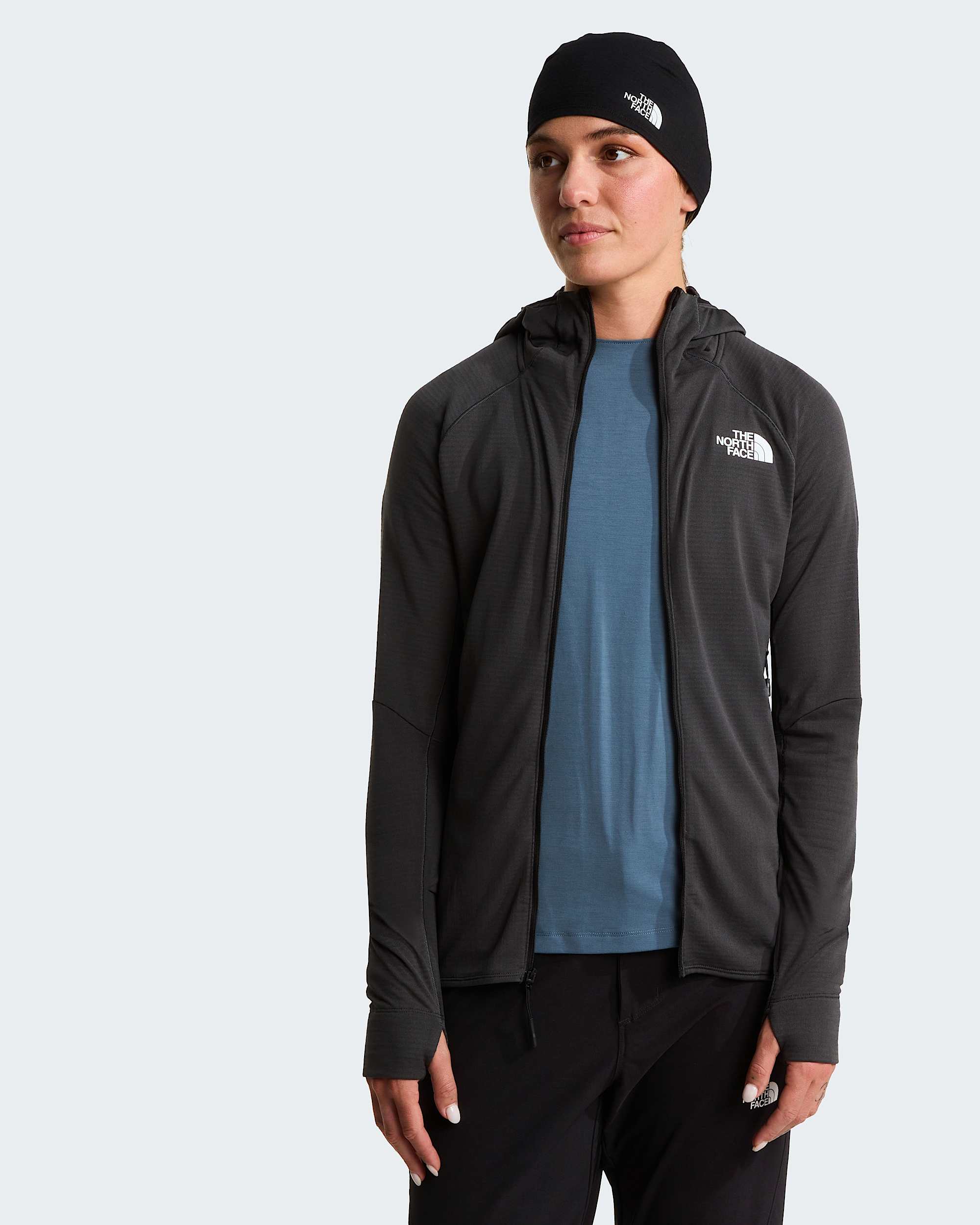 Womens Bolt Polartec Power Grid Hooded Jacket TNF alt8