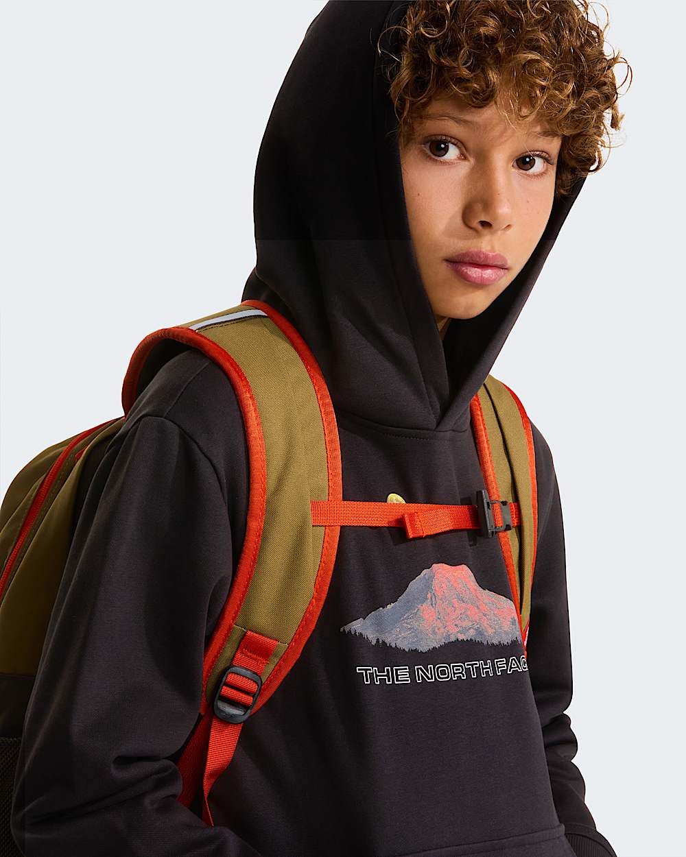 Mountain Night relaxt geschnittener Kapuzenpulli fr Jungen TNF TNF Black ALT6