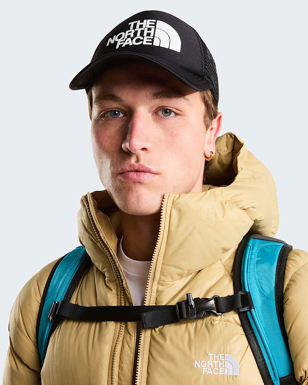 TNF Logo Trucker Cap TNF ALT4
