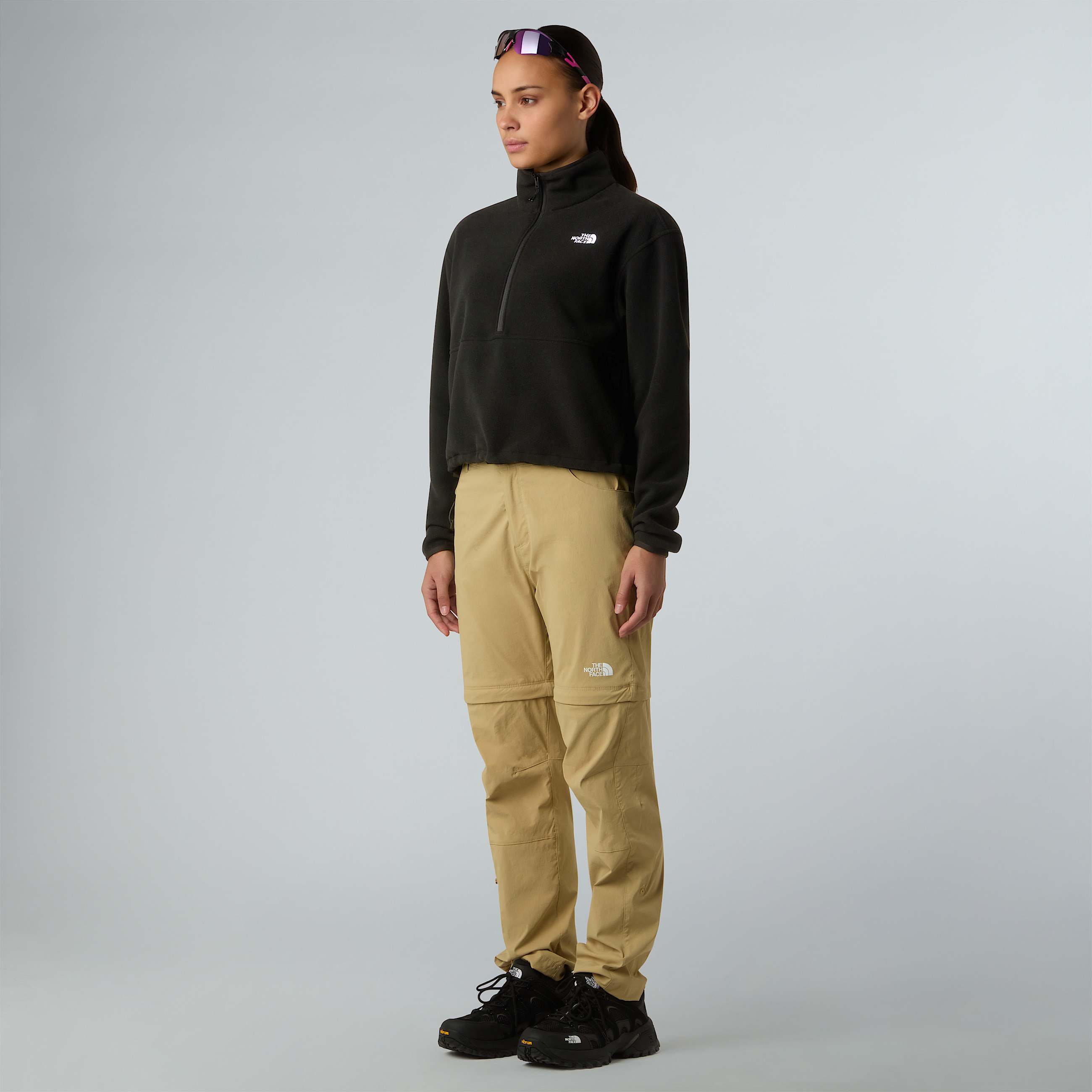 Glacier 12 Zip Short Fleece W TNF ALT1