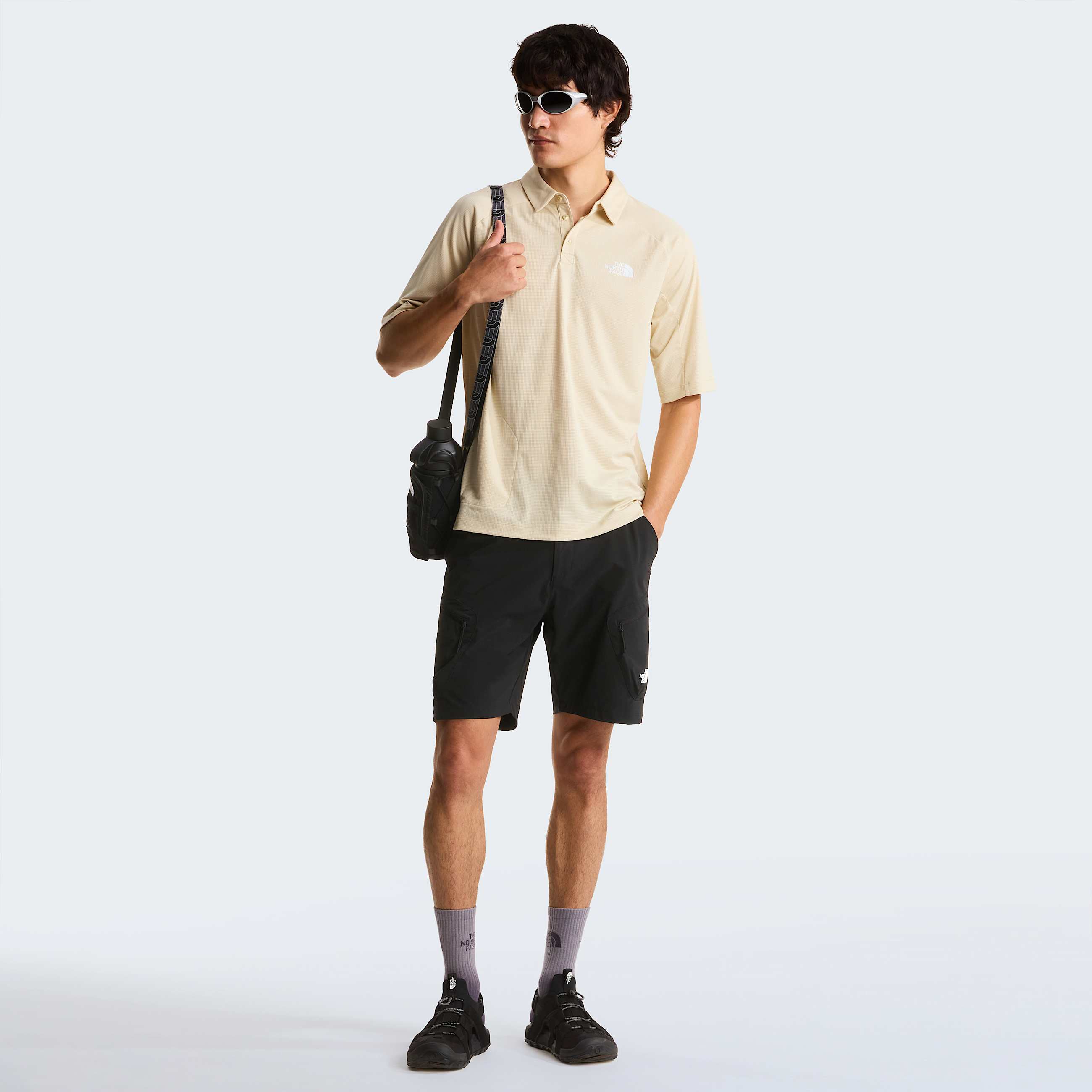 Mens LIGHTRANGE Packable Polo Shirt TNF ALT1