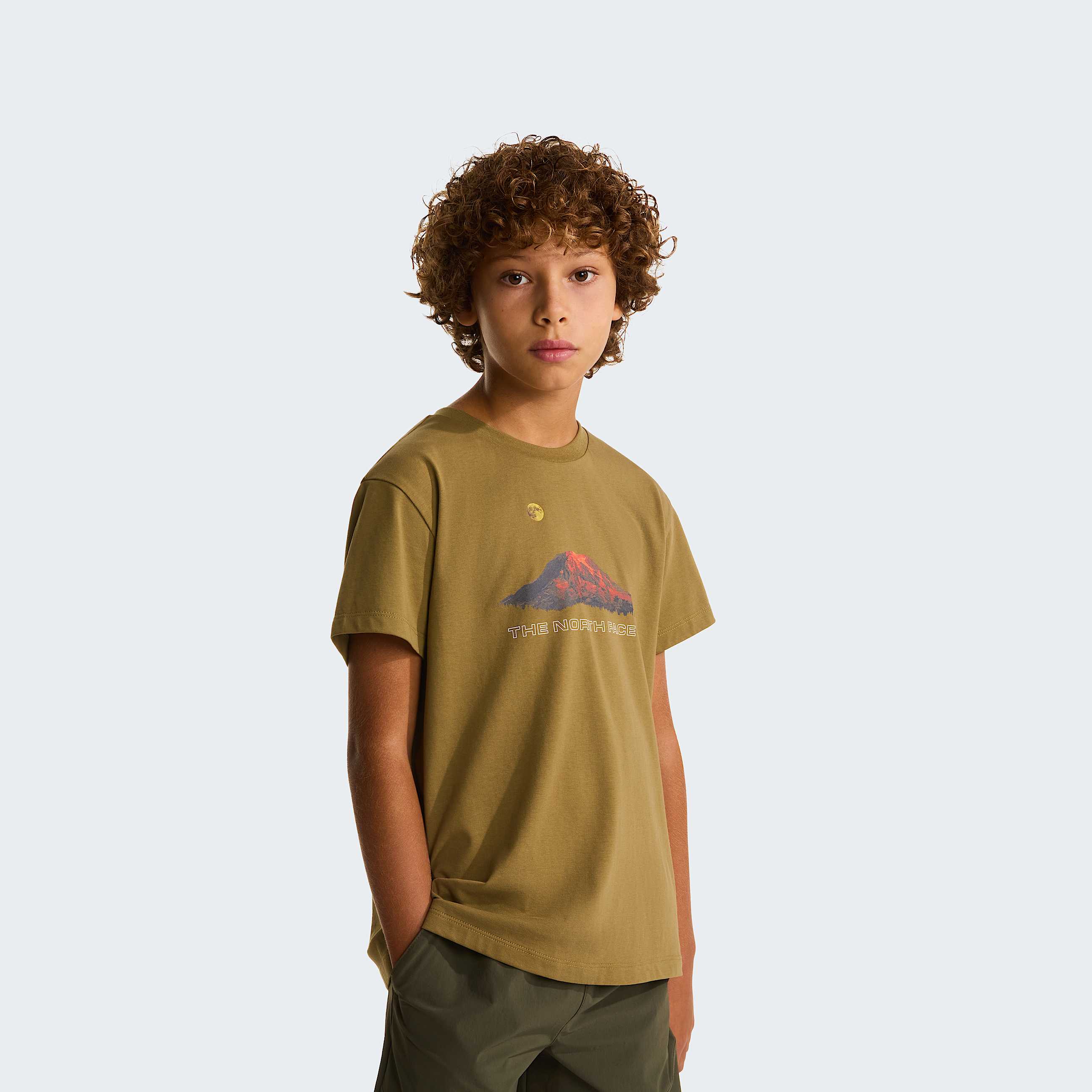 Mountain Night Relaxed TShirt Boy TNF HERO