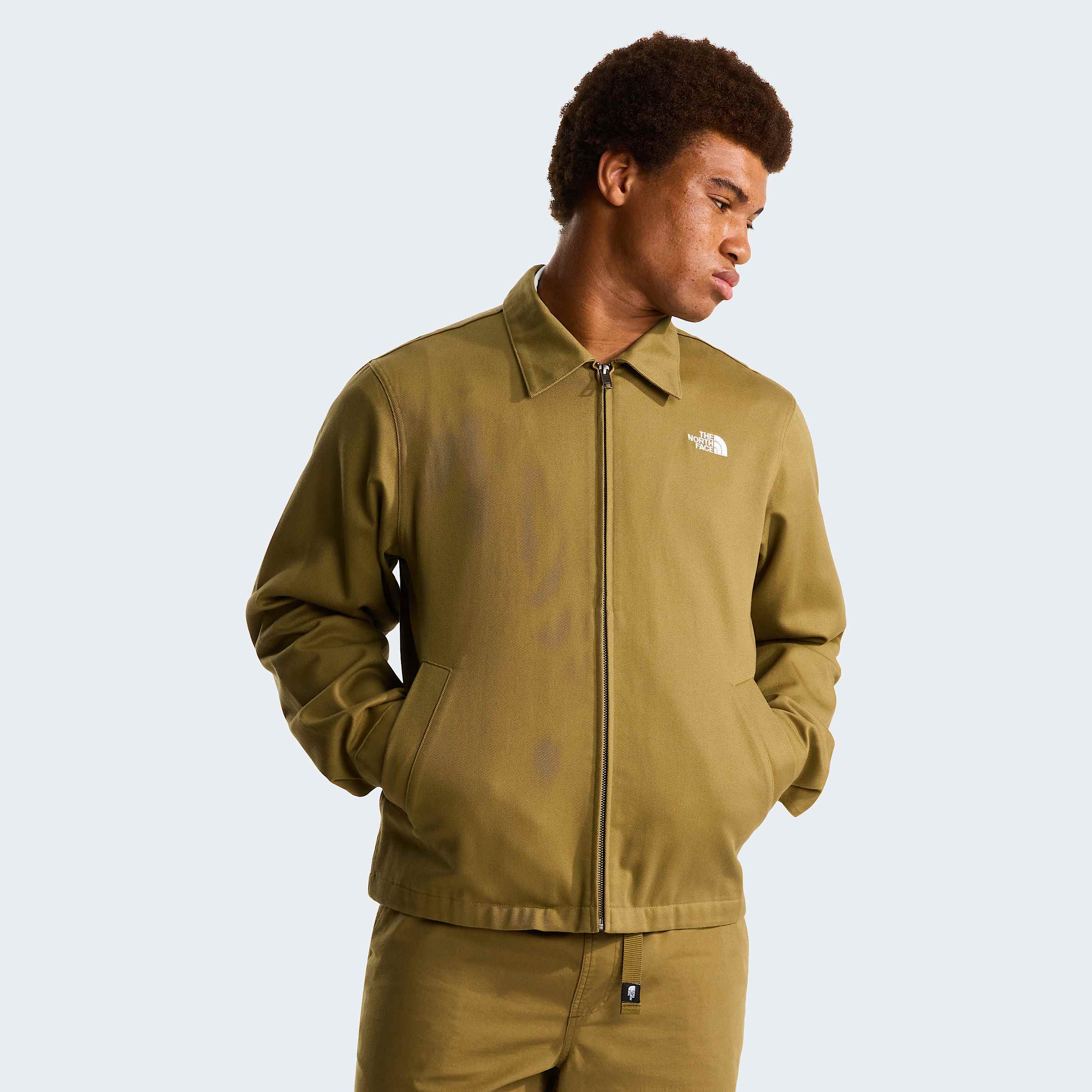 Twill Collared Jacket M TNF HERO