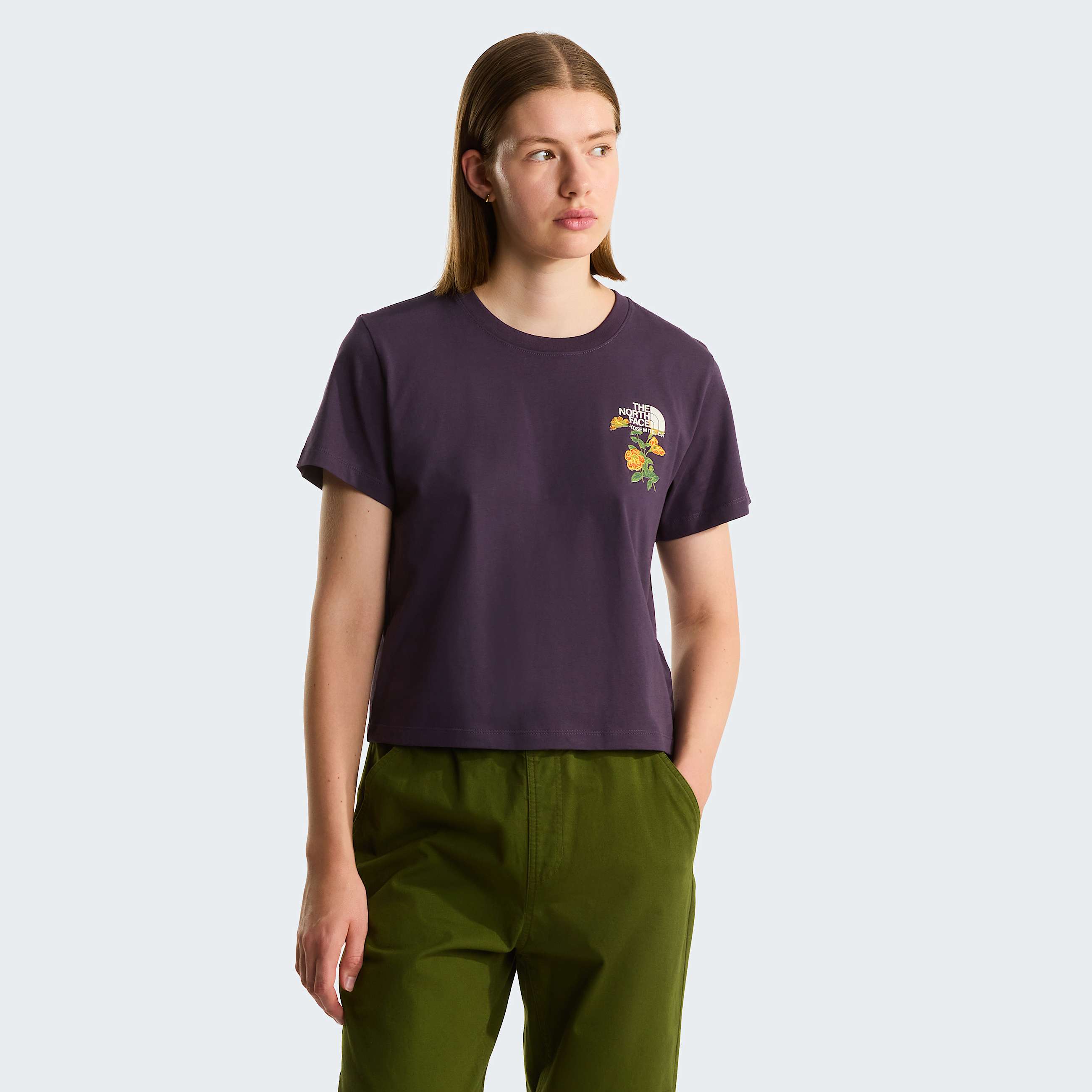 Flora Embroidered Regular Graphic TShirt W TNF HERO