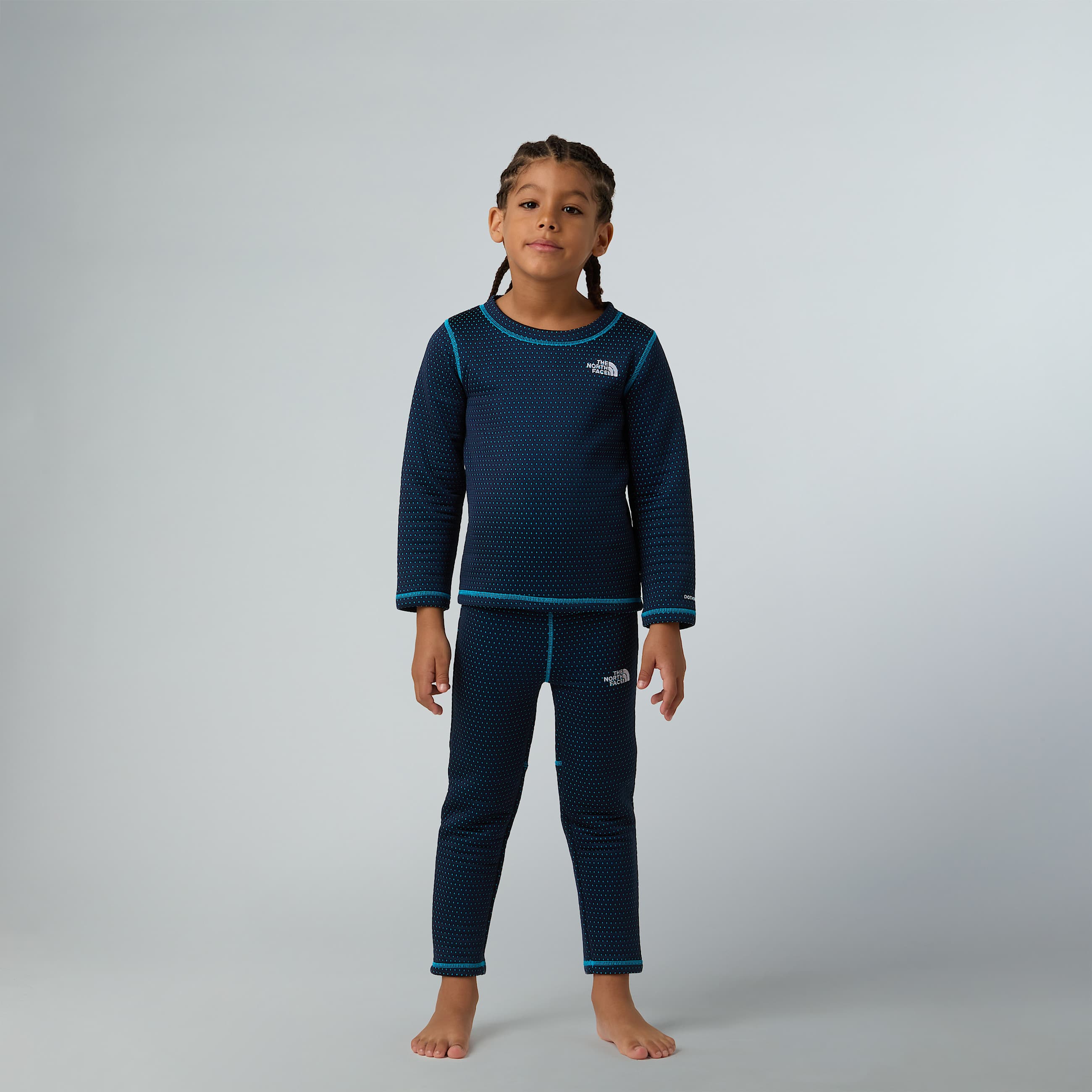 DotKnit thermische basislaagset voor kinderen TNF ALT4