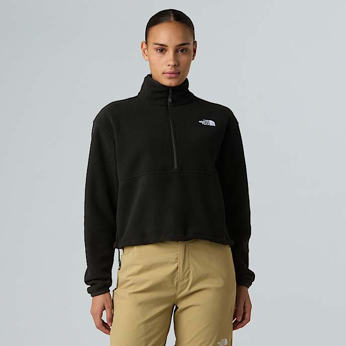 Glacier kurzer Fleece mit 12langem RV fr Damen TNF TNF Black HERO