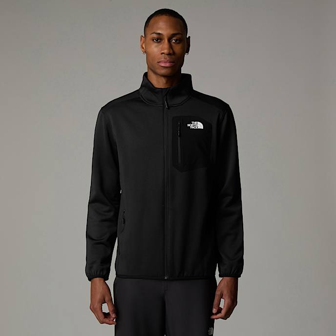 Crest Fleece mit durchgehendem RV fr Herren TNF TNF Black HERO