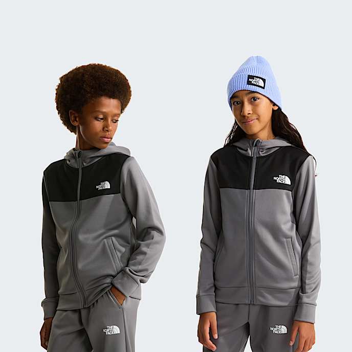 Reaxion FullZip Hoodie Junior TNF Smoked Pearl HERO
