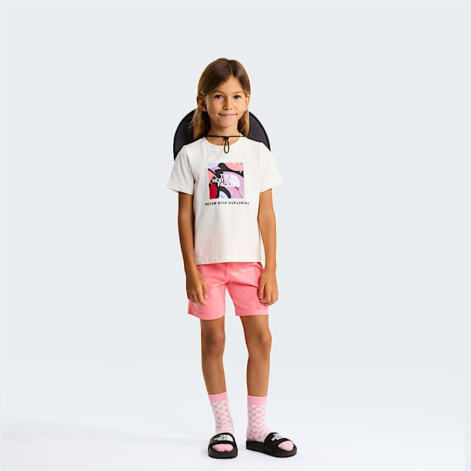 NSE Box Play Regular Shorts Set Barn TNF White DuneCoral Crush HERO