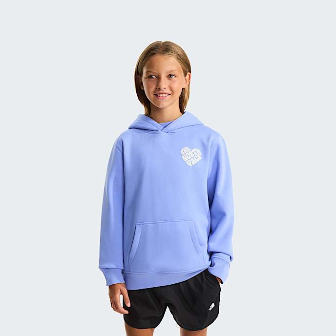 Brand Proud Relaxed Hoodie Girl TNF Periwinkle Glow HERO