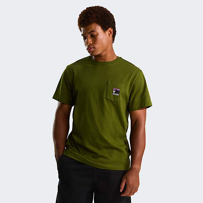 Mountain Logo Relaxed Graphic TShirt M TNF Woodland Green HERO