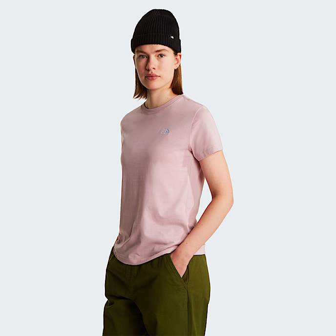 Evolution Simple Dome Slim TShirt W TNF Metal Pink HERO