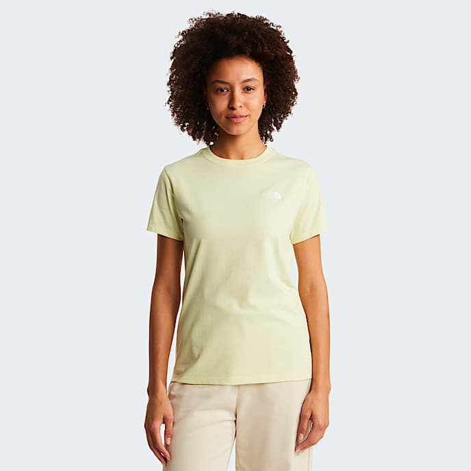 Evolution Simple Dome schmal geschnittenes TShirt fr Damen TNF Lemon Mist HERO