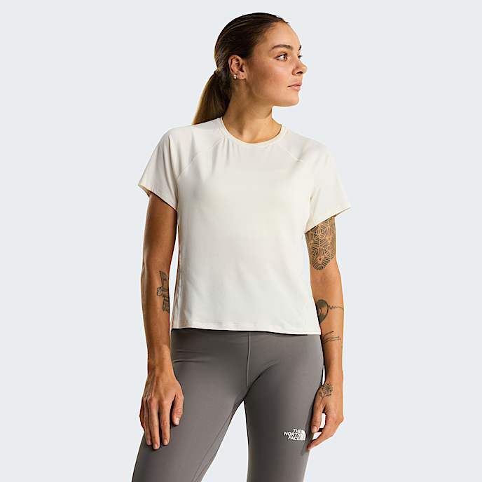 Jaida TShirt W TNF White Dune Light Heather HERO