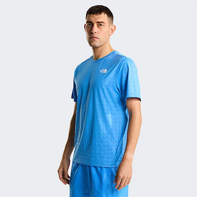 Mens 247 Pentadome Embossed Regular TShirt TNF Marina Blue HERO
