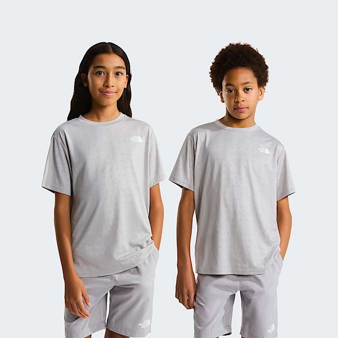 247 Pentadome Embossed TShirt Junior TNF Meld Grey HERO