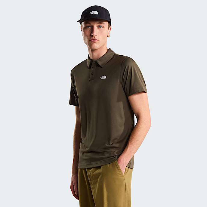 Mens Tanken Polo TNF New Taupe Green HERO