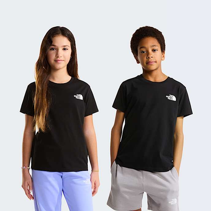 Teens Simple Dome TShirt TNF TNF Black HERO
