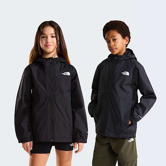Teens Rain ZipIn Jacket TNF TNF Black HERO